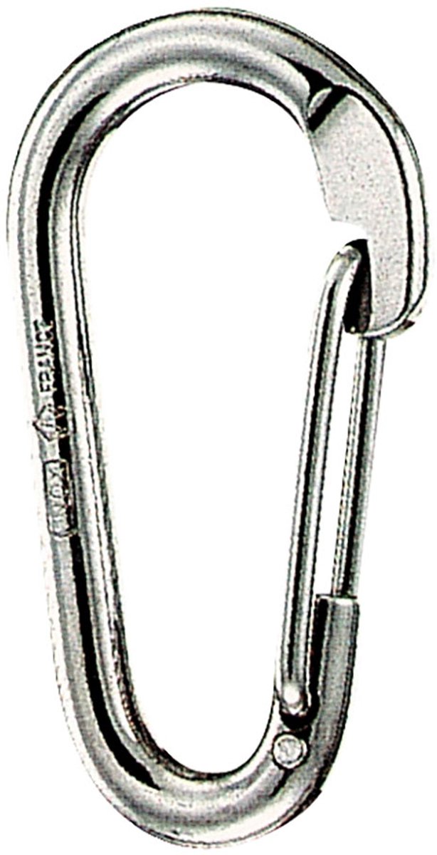 Wichard Oogloze Asymmetrische Karabijnhaak 10 Mm Zilver 1200-2500 Kg