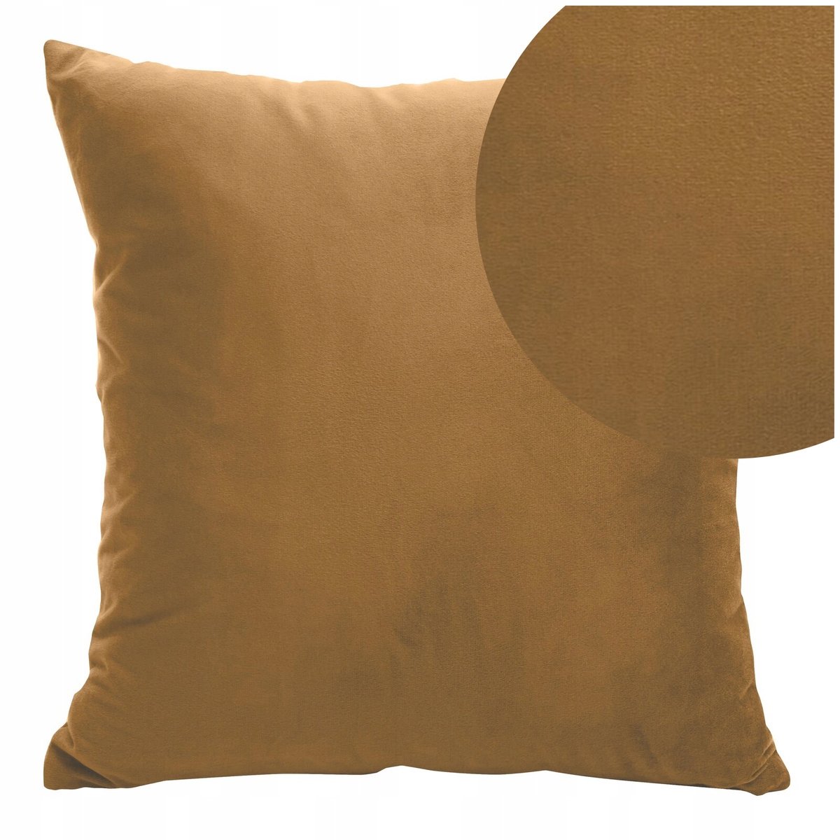 Decoratieve Kussenhoes 45x45 cm - Zacht Velours - Milo - Honingkleurig
