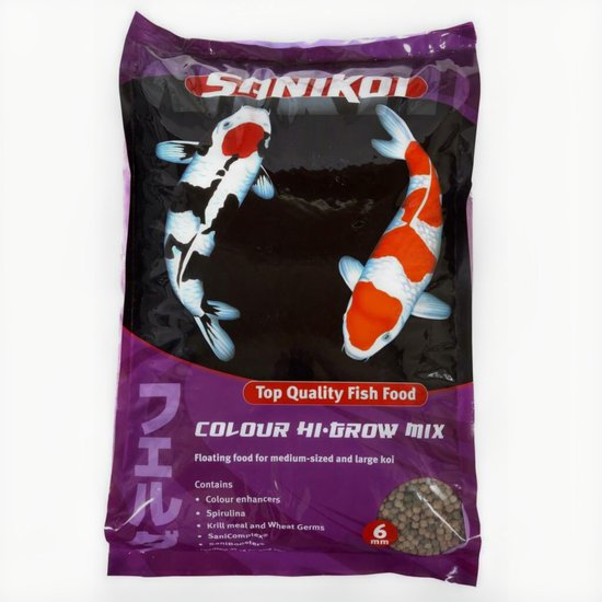 SaniKoi Colour Hi-Grow Mix Food - Visvoer - 6 mm - 10L