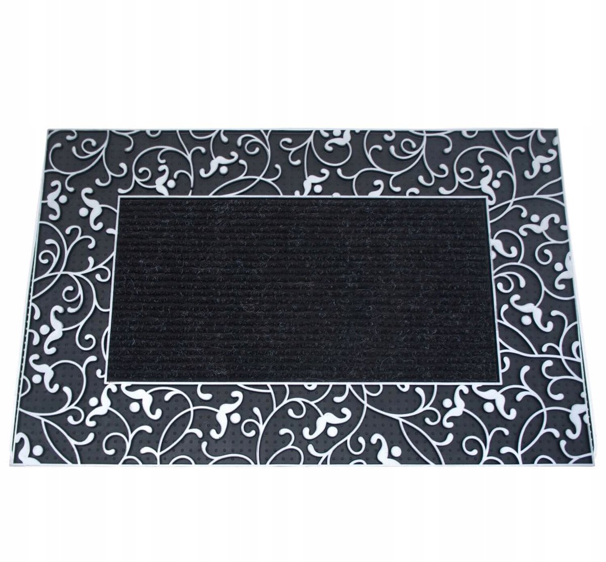 Zwarte Rubberen Deurmat 45x70 cm - Binnen & Buiten