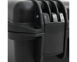 vidaXL - Flightcase - draagbaar - 49x38x23 - cm - PP - zwart