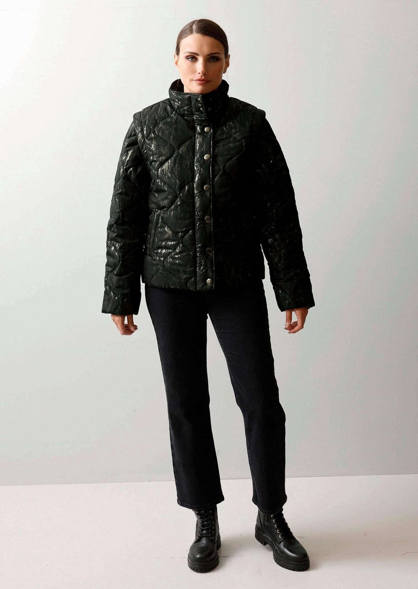 ALBA MODA Gewatteerd Jack Gewatteerd jack met golfstiksel