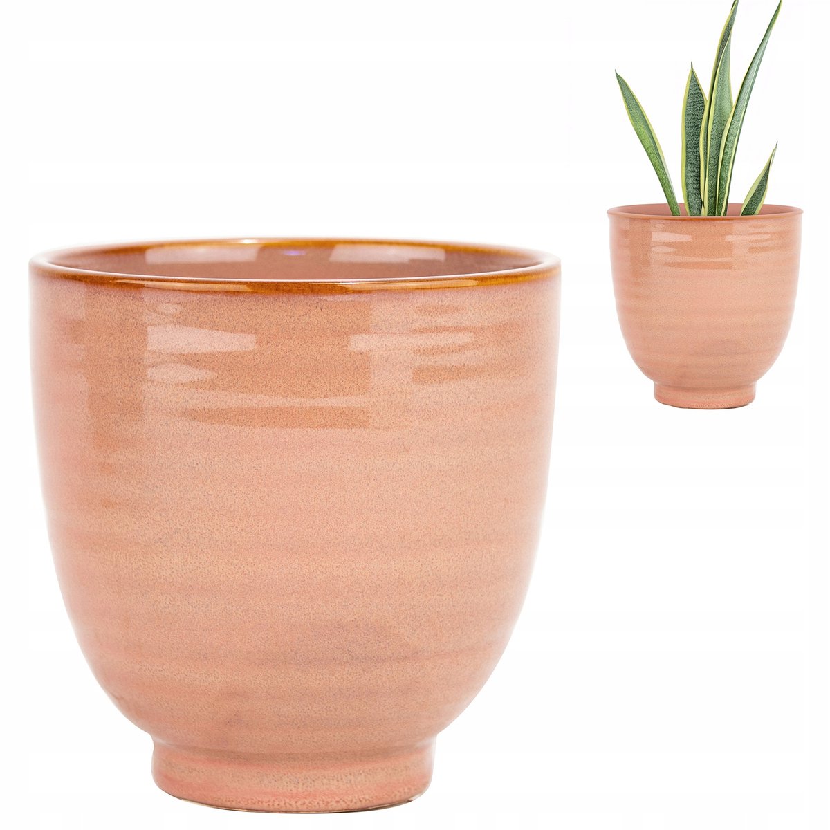 Keramische Pot 14cm Roze - Stijlvolle Decoratie voor Binnen en Buiten