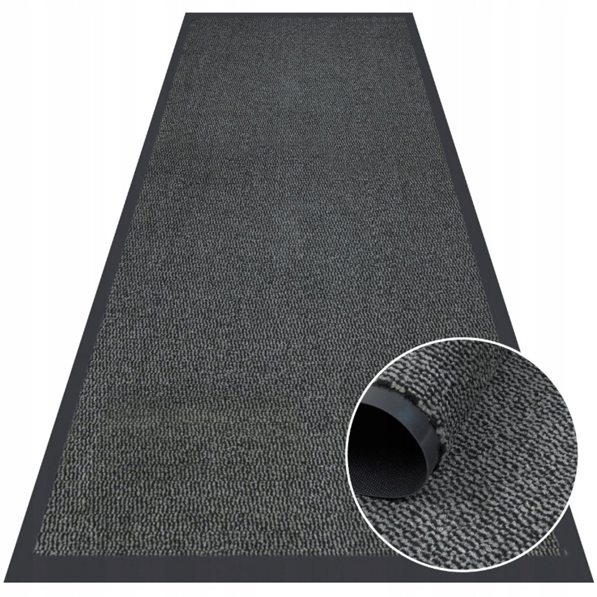 Grijze Deurmat 80x200 cm - Vuil en Vocht Absorberend