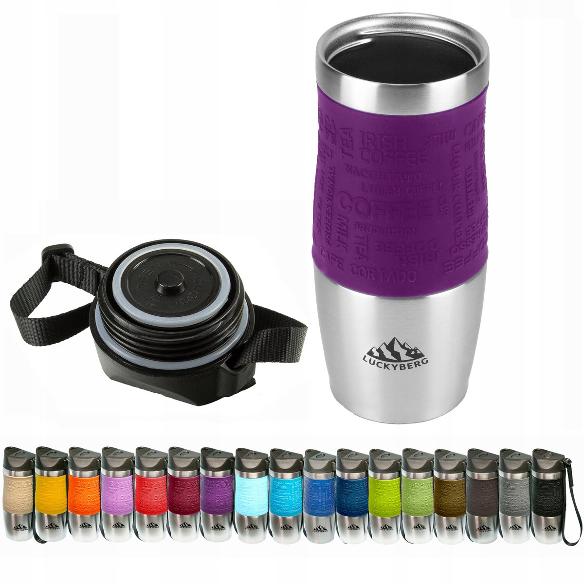 Luckyberg Thermosbeker RVS 400ml - Houdt Drankjes Warm/Koud