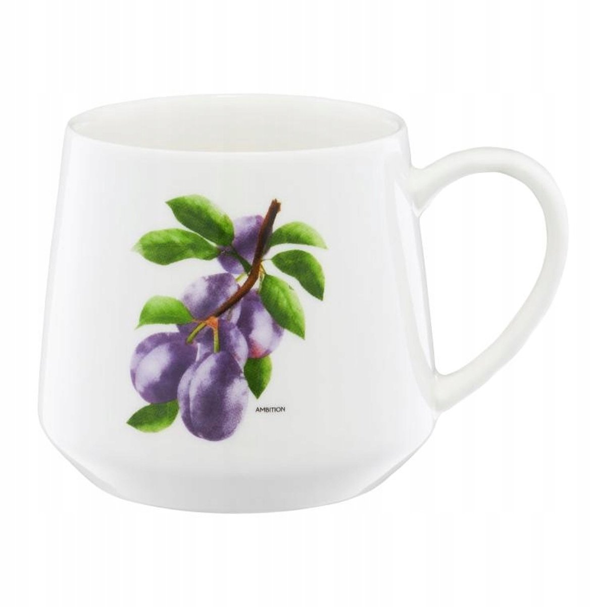 Ambition Frutti Mok 460ml - Porselein met Pruimendessin
