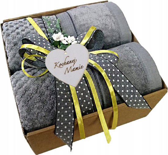 Set van 2 Luxe Katoenen Handdoeken in Cadeaubox - Perfect Cadeau