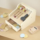 Petite Amélie Houten speelgoed kassa Noisette 31 dlg