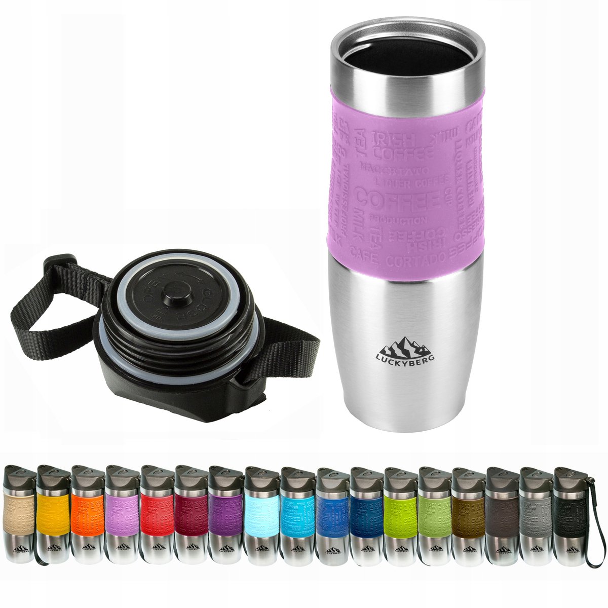 Luckyberg Thermosbeker RVS 480ml - Houdt Drankjes Warm/Koud