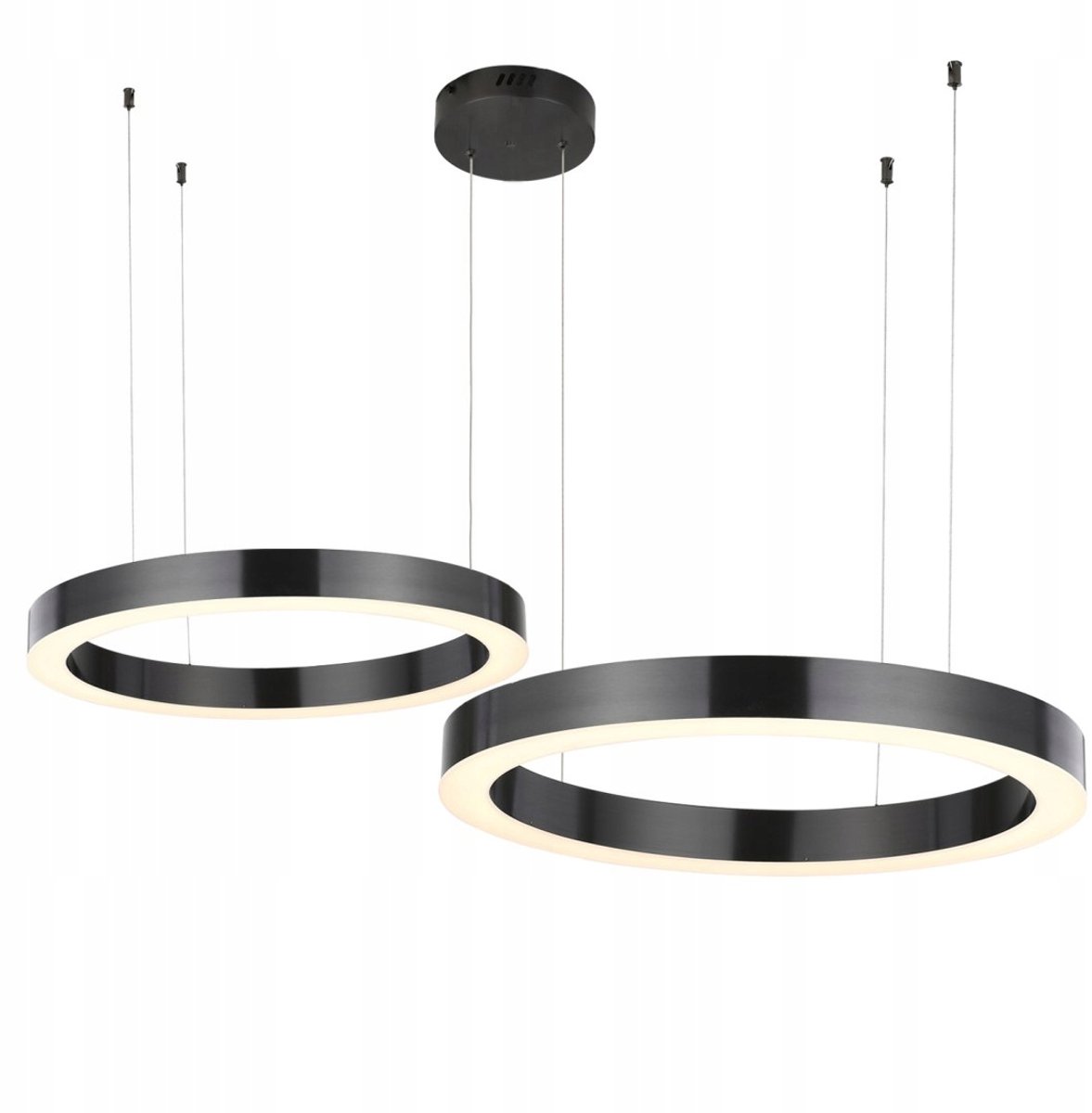 Circle LED-plafondlamp 60+80cm Titan - Dimbaar & App-bediening