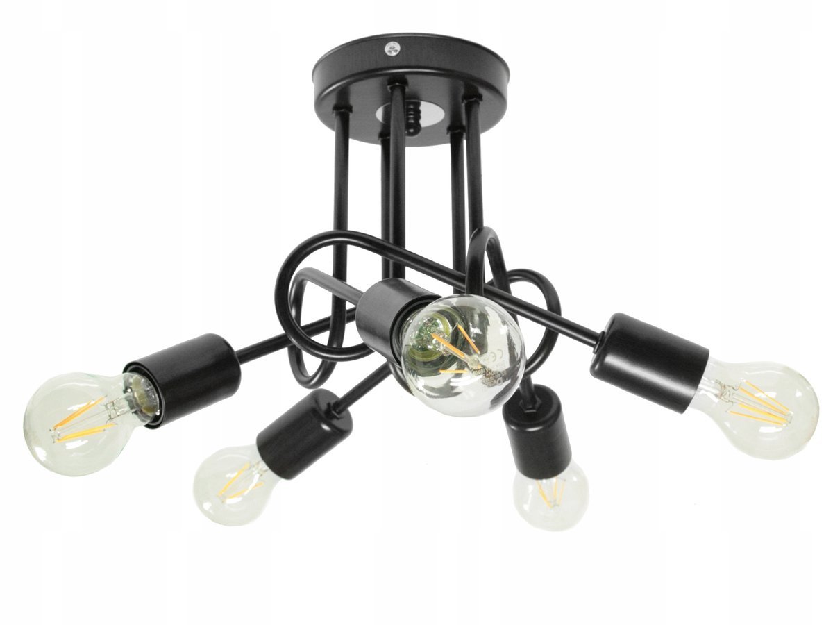 JD5 Loft Hanglamp E27 - Stijlvol Design met 5 lichtpunten