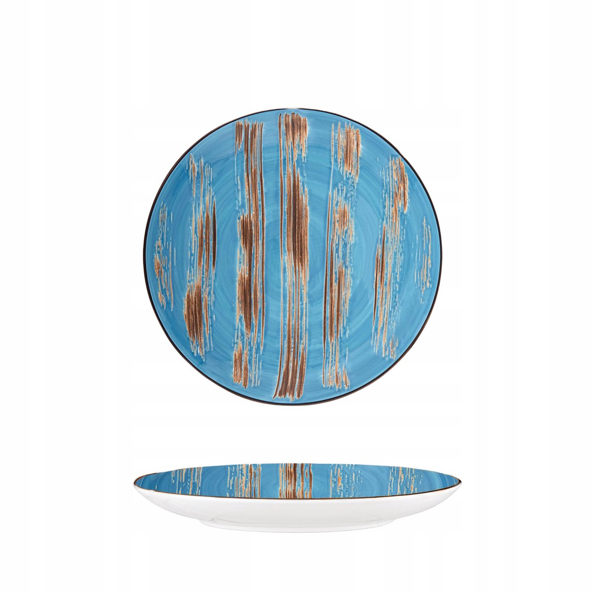 Wilmax ColorBoom plat bord, blauw, porselein, 23 cm