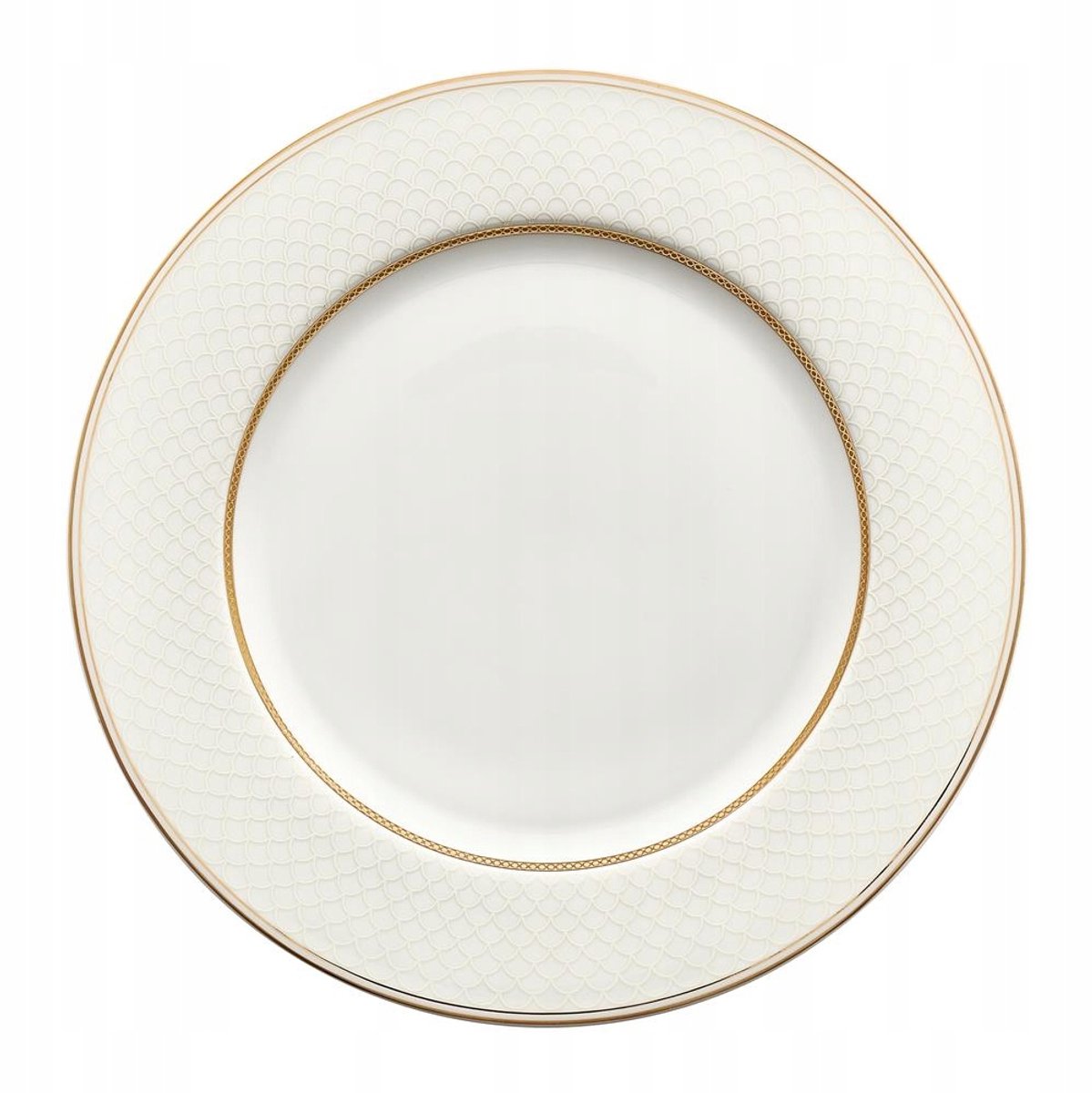 Villa Italia Celine Bord Rand 27 cm - Elegant Porselein met Gouden Accent