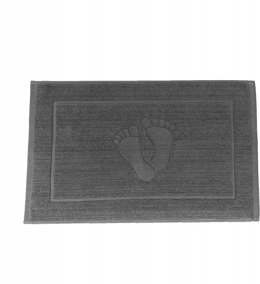 Antraciet Badmat 40x60cm met Voetjes Motief - 620g/m²
