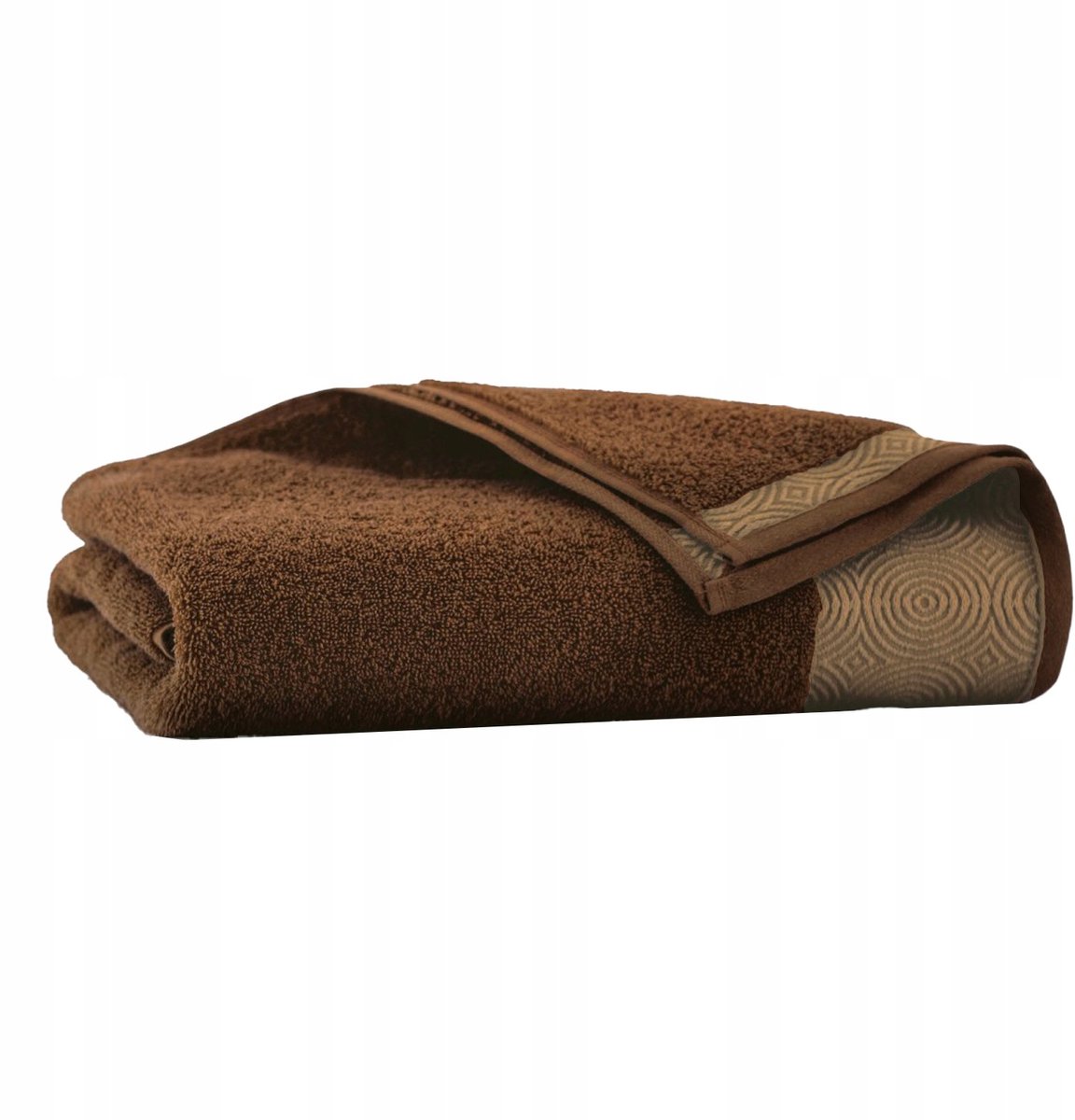 Zwoltex Egyptische Katoen Badhanddoek Frottee 50x90cm Elipse Bruin
