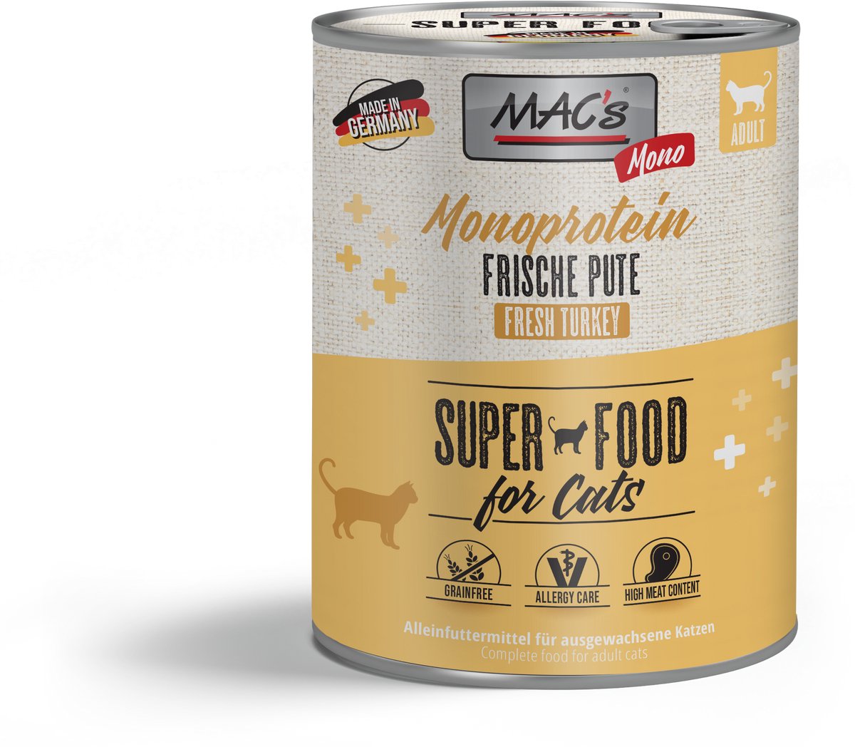 MAC's CAT - Monoproteïne blikje 6x800g - Kalkoen