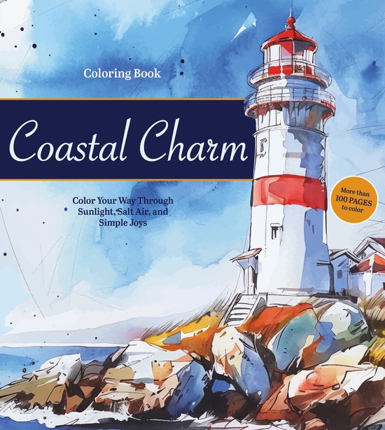 Chartwell Coloring Books- Coastal Charm Coloring Book - cover