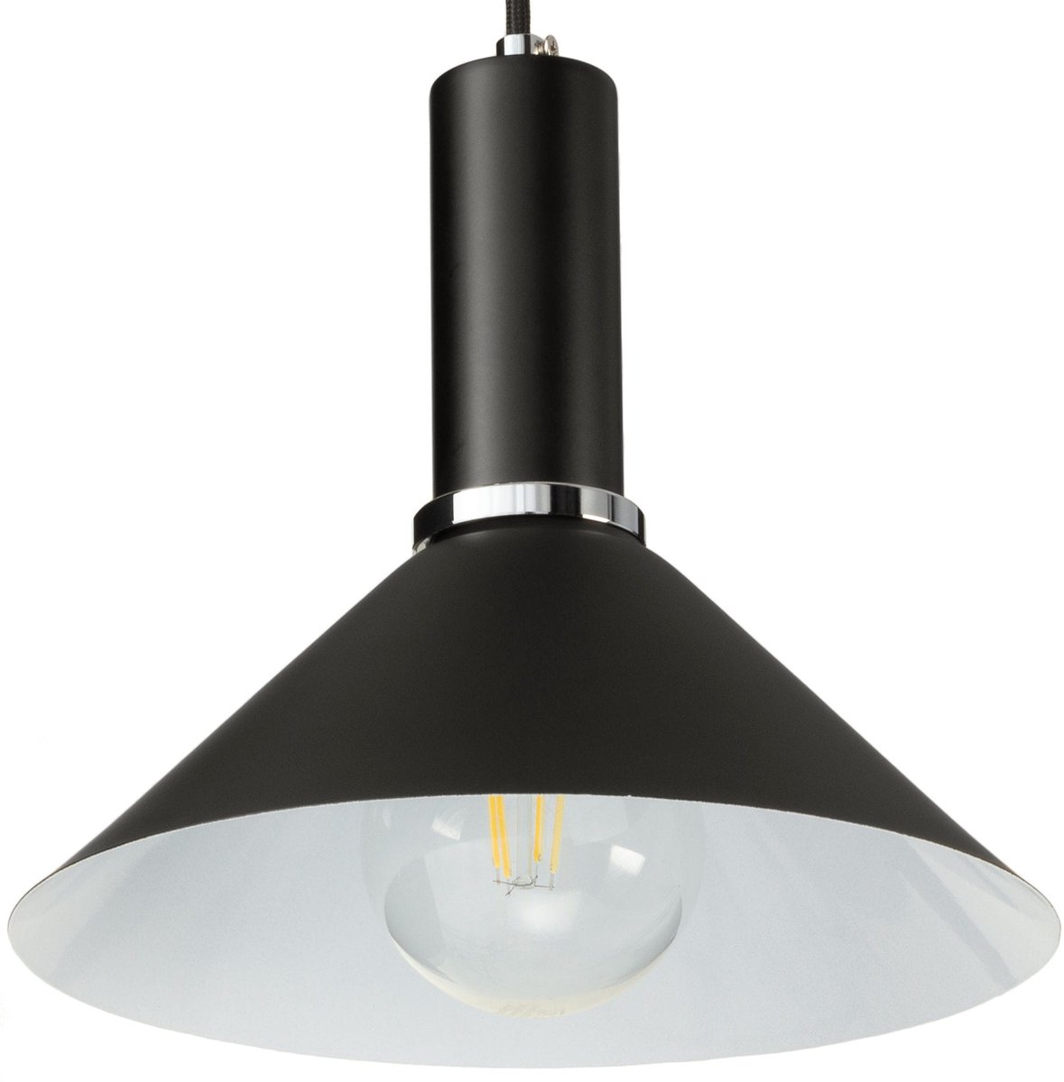 Kobe Hanglamp Metaal Zwart - Industriële Stijl