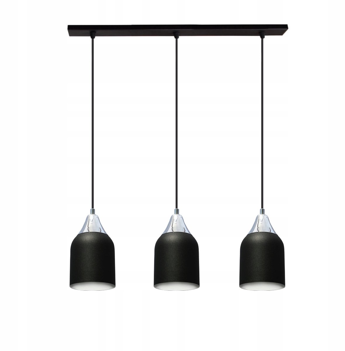 VERA 7-202 Hanglamp Plafondlamp Chroom Zwart Metaal E27