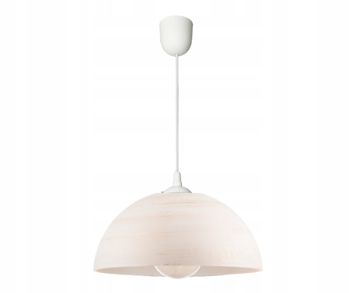 Margaret D Hanglamp E27 Glazen Kap 30cm Wit/Goud Klassiek