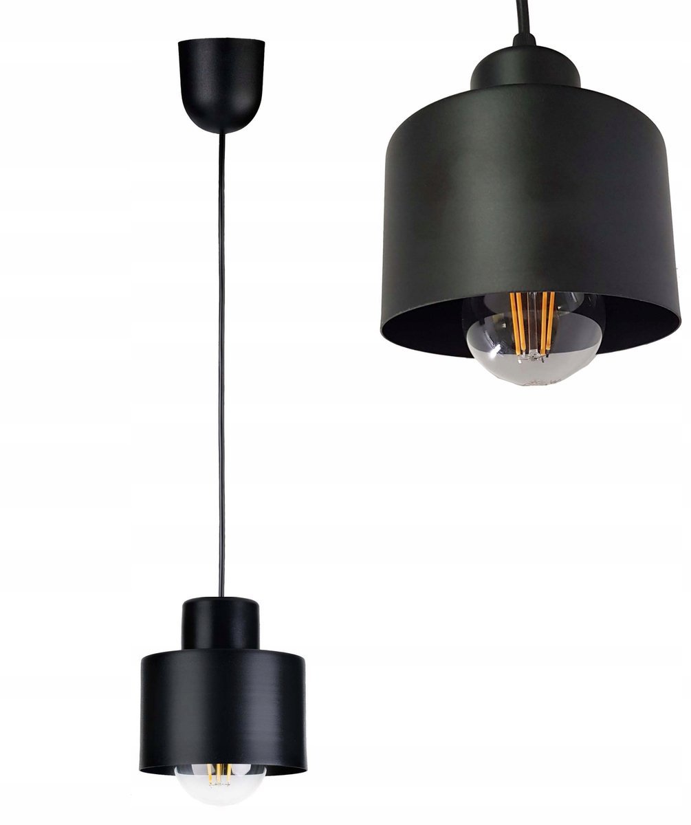 Moderne Zwarte Hanglamp Kubus E27 - Verstelbaar tot 100cm