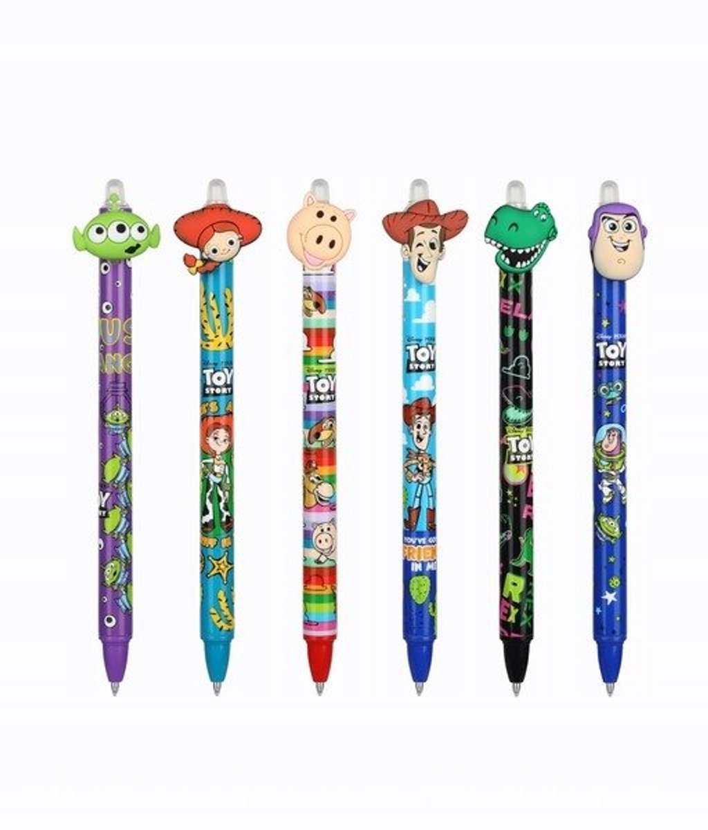 Toy Story Disney Uitwisbare Pennen Set - 6 Stuks, Blauwe Inkt