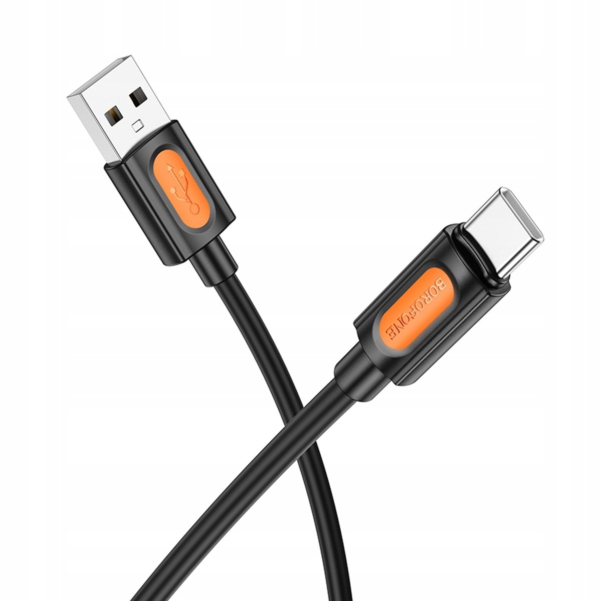 Borofone BX114 Kabel USB naar USB-C, 3A, 1 meter, Zwart