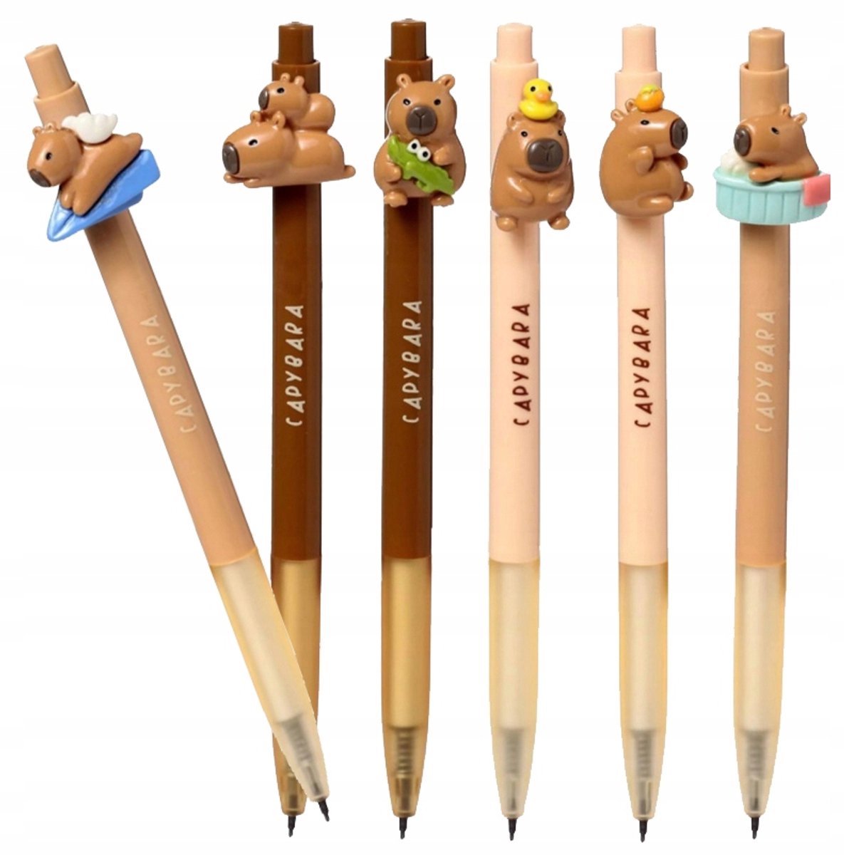 Automatische Gelpen Kapibara 0,5mm Blauw - Leuke Schoolpen