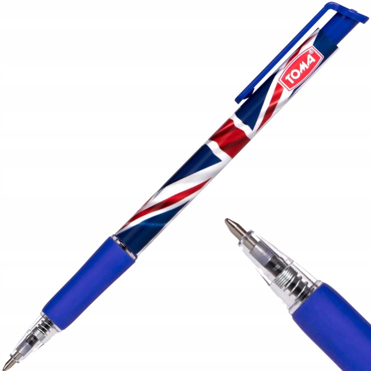 Toma Great Britain Klikbare Blauwe Pen TO-068