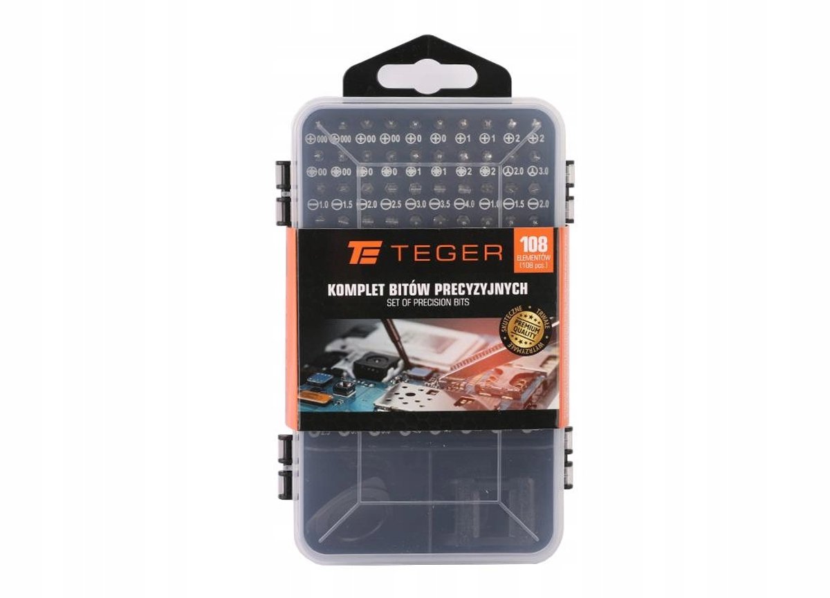 Precisie Bit Set 108 Delen Teger - Gereedschap voor Elektronica