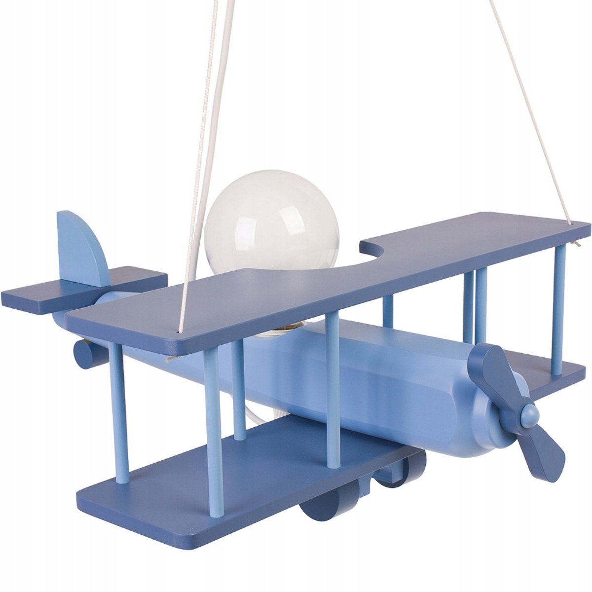 Hellux Vliegtuig Plafondlamp Blauw Hout E27 75cm