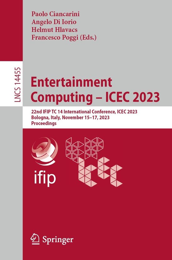 Springer Nature Proceedings Computer Science - Entertainment ... - cover