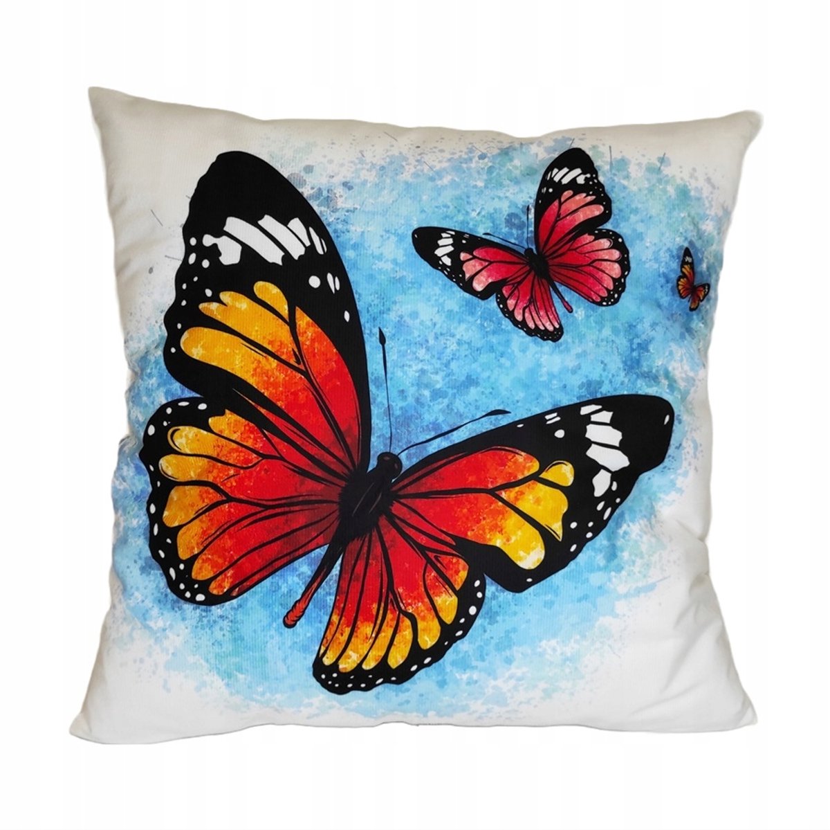 Decoratieve Kussensloop 45x45 cm - Zacht Velours met Vlinders
