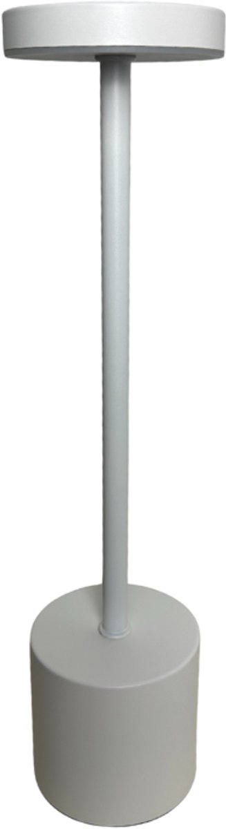 Tafellamp Oplaadbaar - Tafellamp Wit - Draadloos En Dimbaar - Tafellamp 3 kleuren - Moderne Touch Lamp - Nachtlamp Slaapkamer