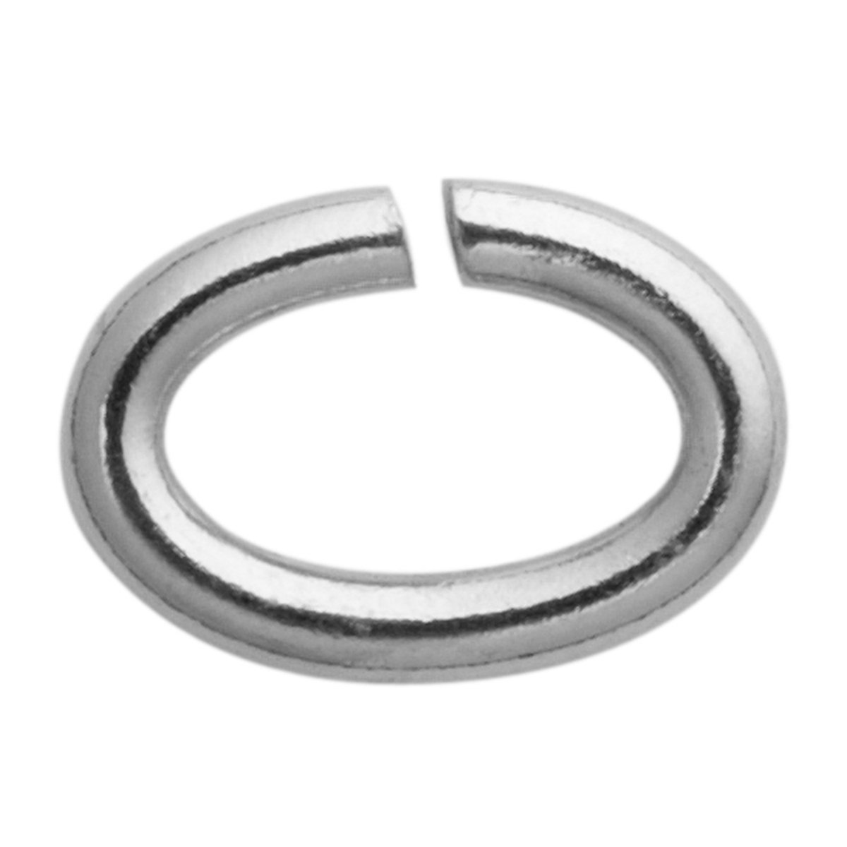 Ovale roestvrijstalen springring 7,00 x 5,00, dikte 1,10 mm