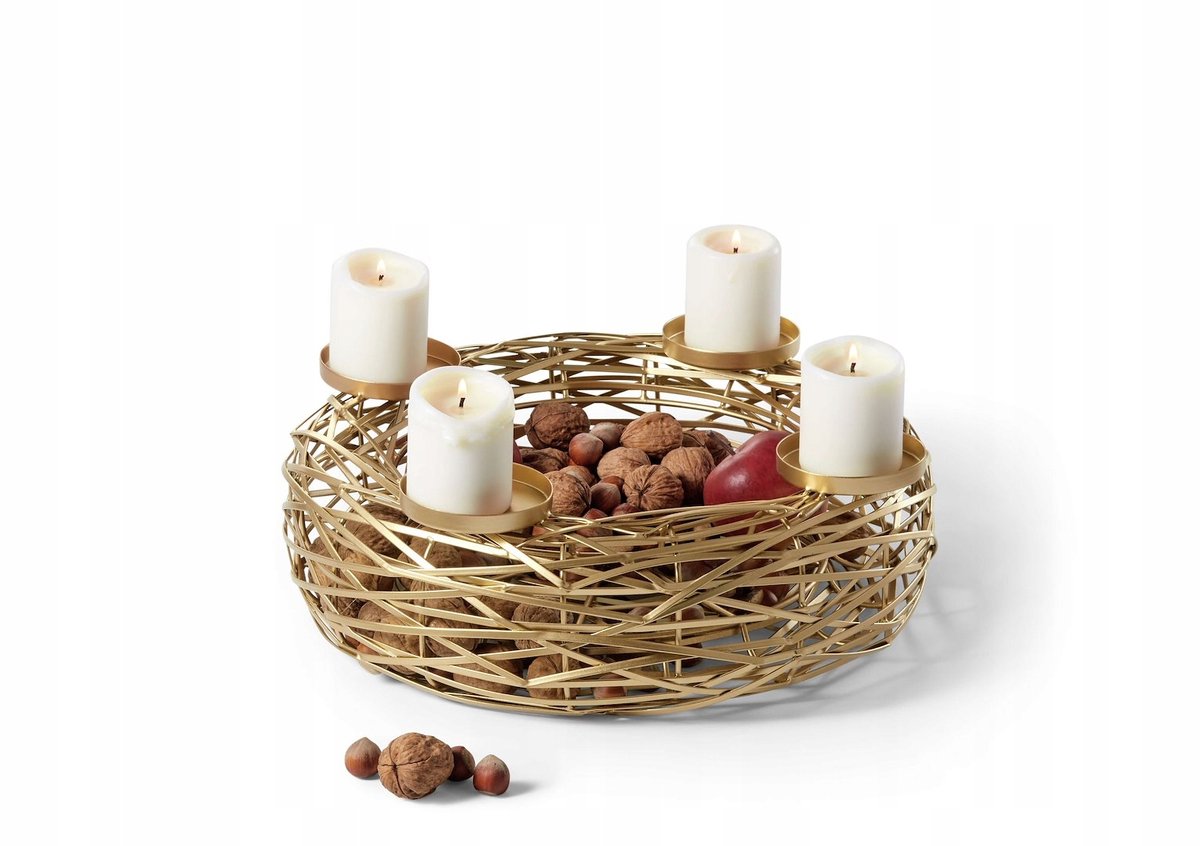 Philippi Boschendal Adventskaars S - Gouden Stalen Decoratie
