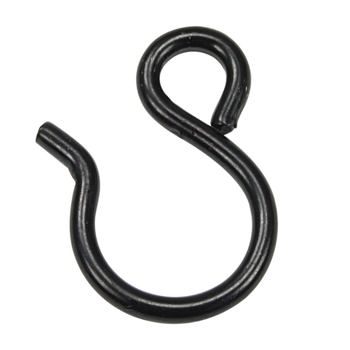 Touwhaak staaldraad zwart gepolijst