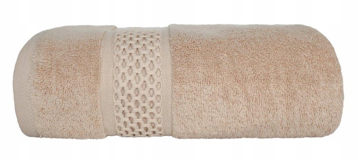 Zacht Beige Badhanddoek 70x140 cm - 100% Katoen, 550 GSM