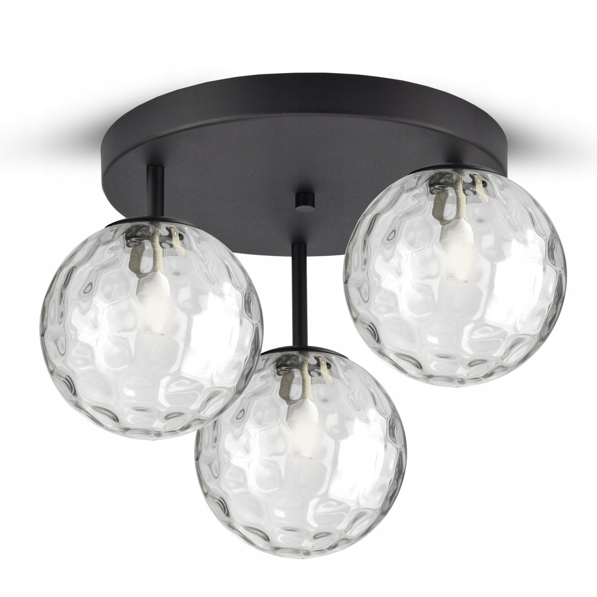 Hanglamp Plafondlamp Glazen Bollen Transparant ER3 LED