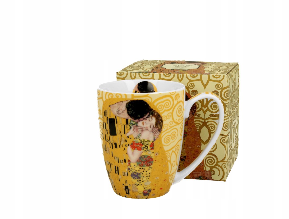 Klimt 'De Kus' Mok 350ml - Elegante porseleinen mok