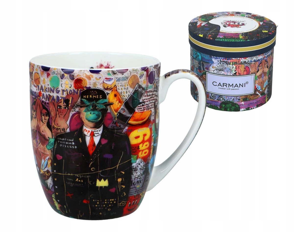 Camio Mok - Graffiti Stijl (Carmani) in Cadeauverpakking