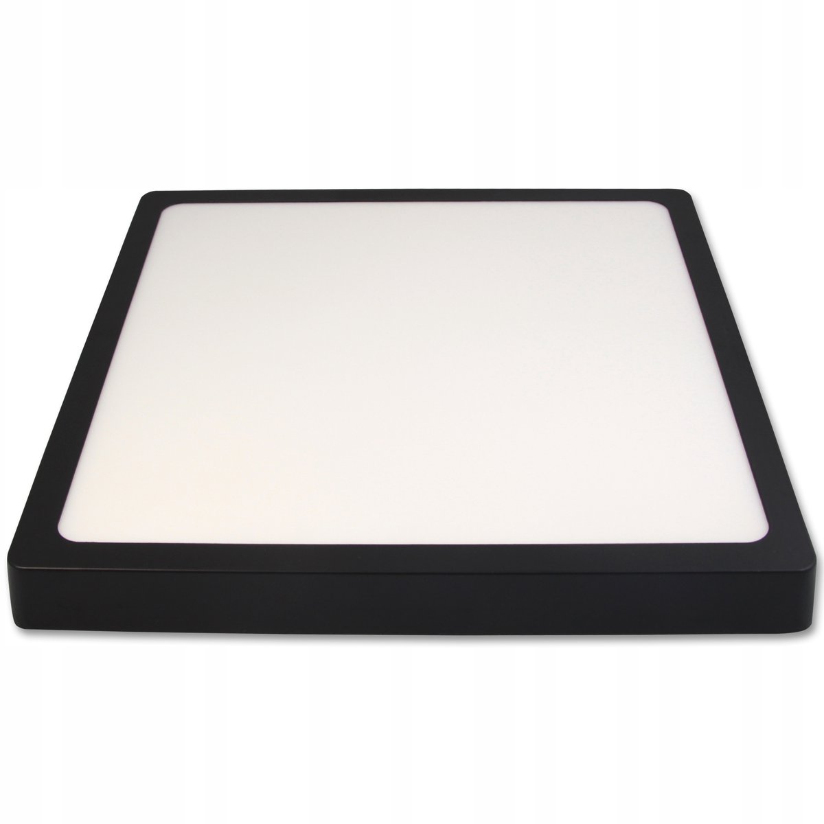 Zwart LED Paneel 24W Opbouw, Neutraal Wit Licht, 28.5cm