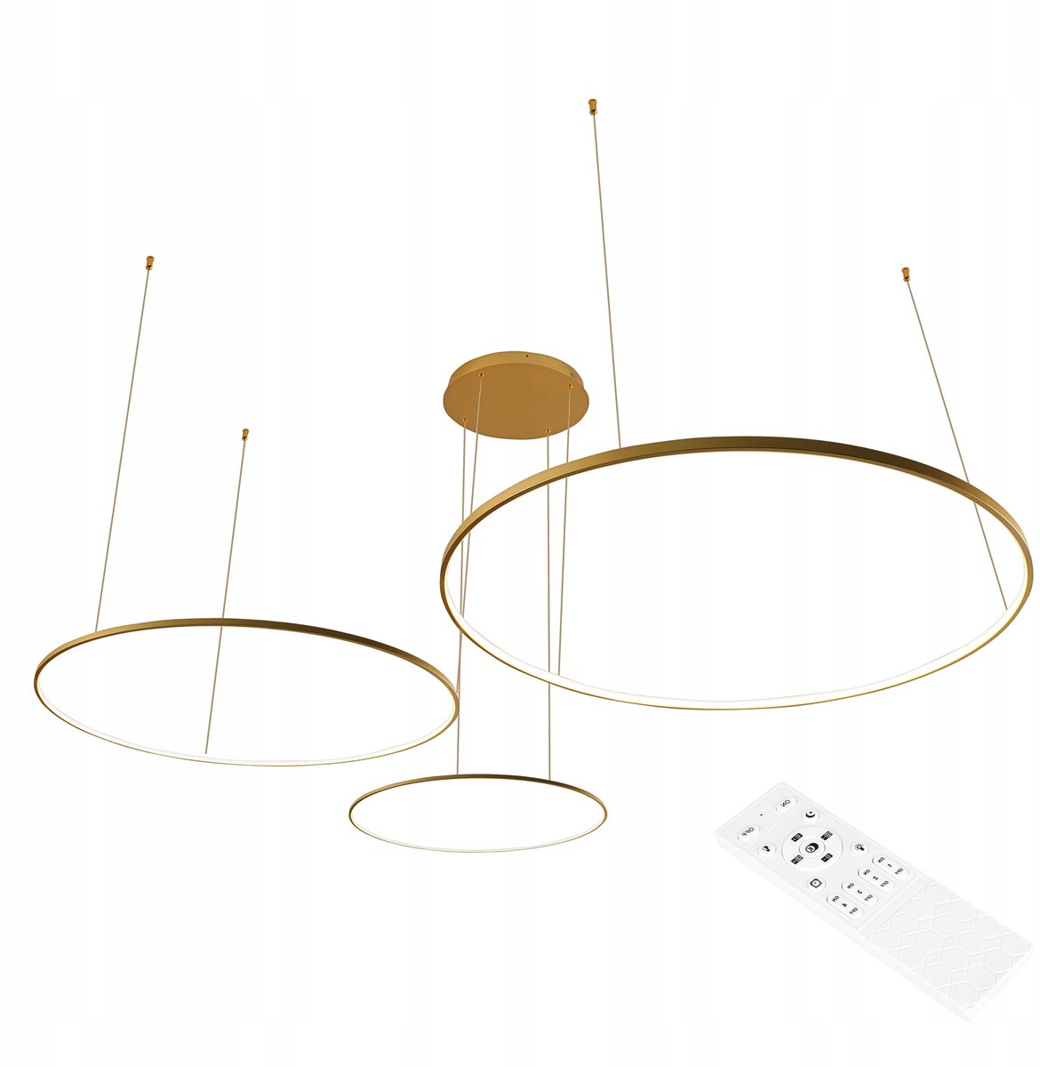 Ring LED Plafondlamp Goud 40/60/80cm 116W Dimbaar 3000-6500K