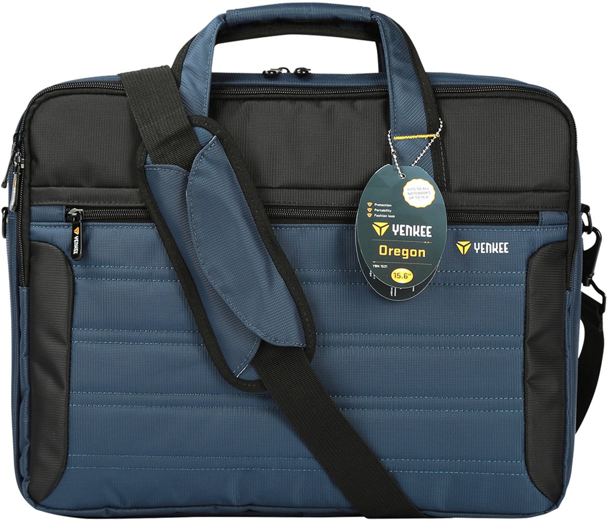 YENKEE YBN 1531 laptoptas 39,6 cm (15.6") Aktetas Zwart, Blauw