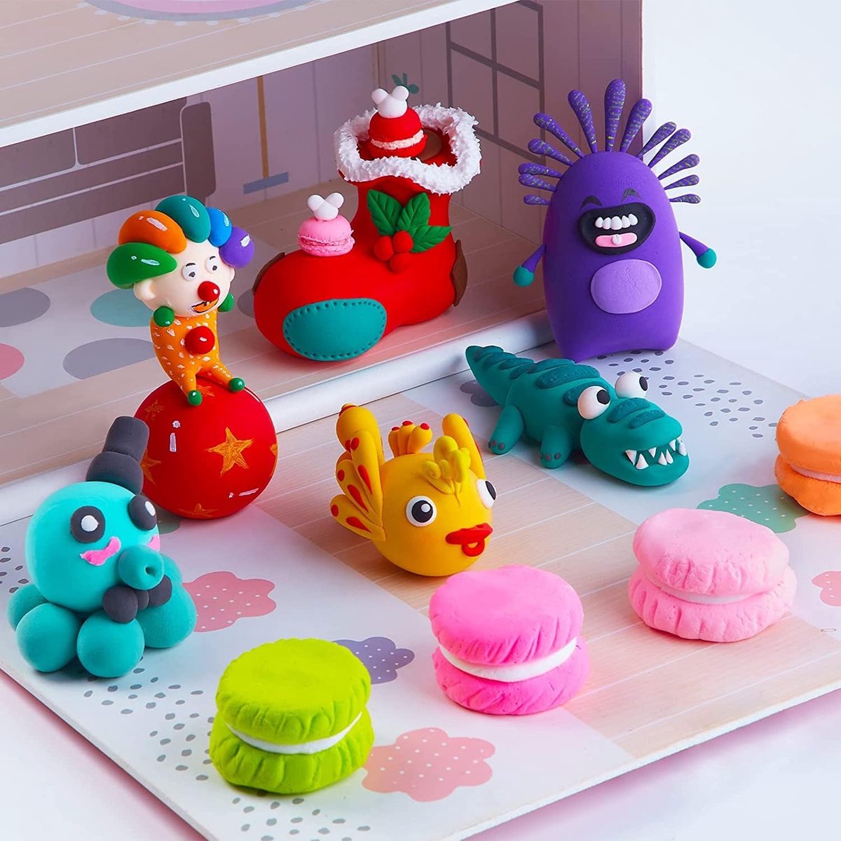 Vitdipy - Modelleerklei Set - 36-delig - Ultralichte Luchtdrogende Klei - Met Gereedschap - Voor DIY Knutselen & Creatieve Kunst - Meerkleurig - Voor Kinderen — afbeelding 4