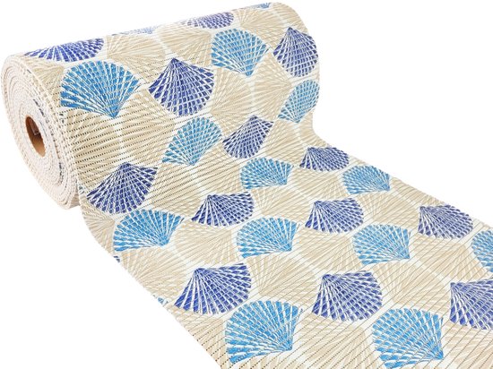 Antislip Badkamermat 65x200cm PVC - Zacht & Warm - Schelp Motief | bol