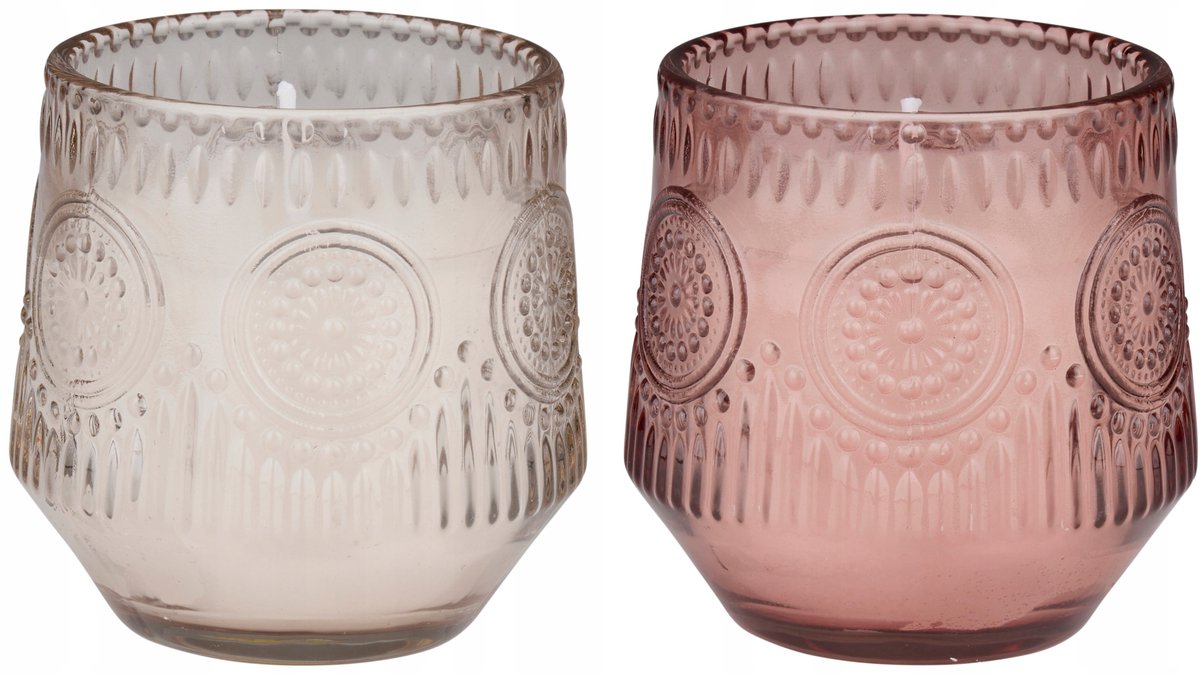 Decoratieve Citroengras Kaars in Pot - 8 cm Mix Kleuren