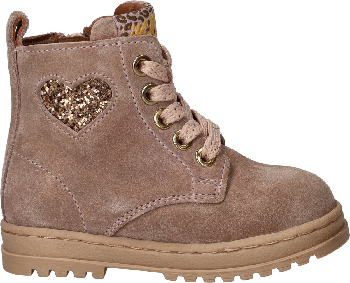 IK-KE Veterboots - Meisjes - Roze - Maat:22