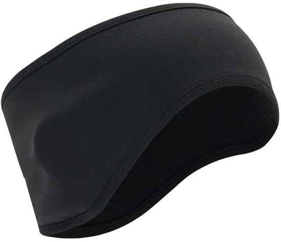 Verwarmde Fleece Hoofdband - Zacht Onderdek met Reflecterende Strepen voor Hardlopen, Fietsen en Wintersport, Beschermt tegen Wind en Kou