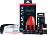 Sensista Gel Color Starter Set met LED lamp, vijf nagellakjes en vijltje.